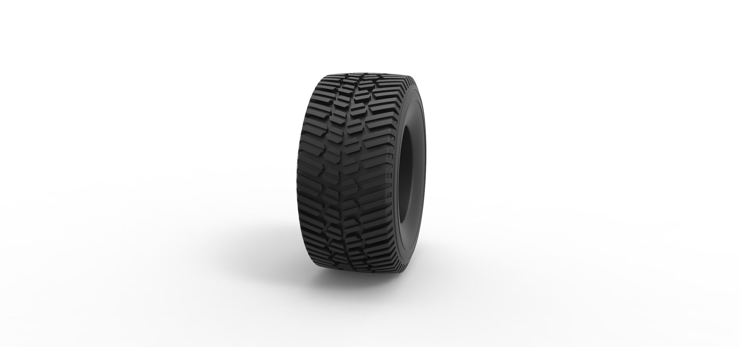 Offroad tire 65 Scale 1 to 25 3D print model_2