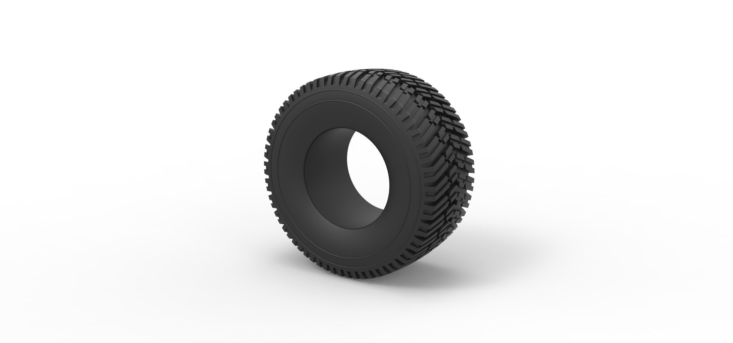 Offroad tire 65 Scale 1 to 25 3D print model_6