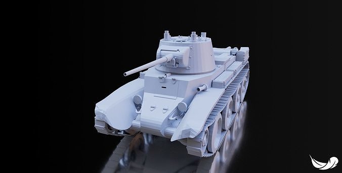 BT-7 TANK - 1-35 - 1-50 - 1-72 3D print model