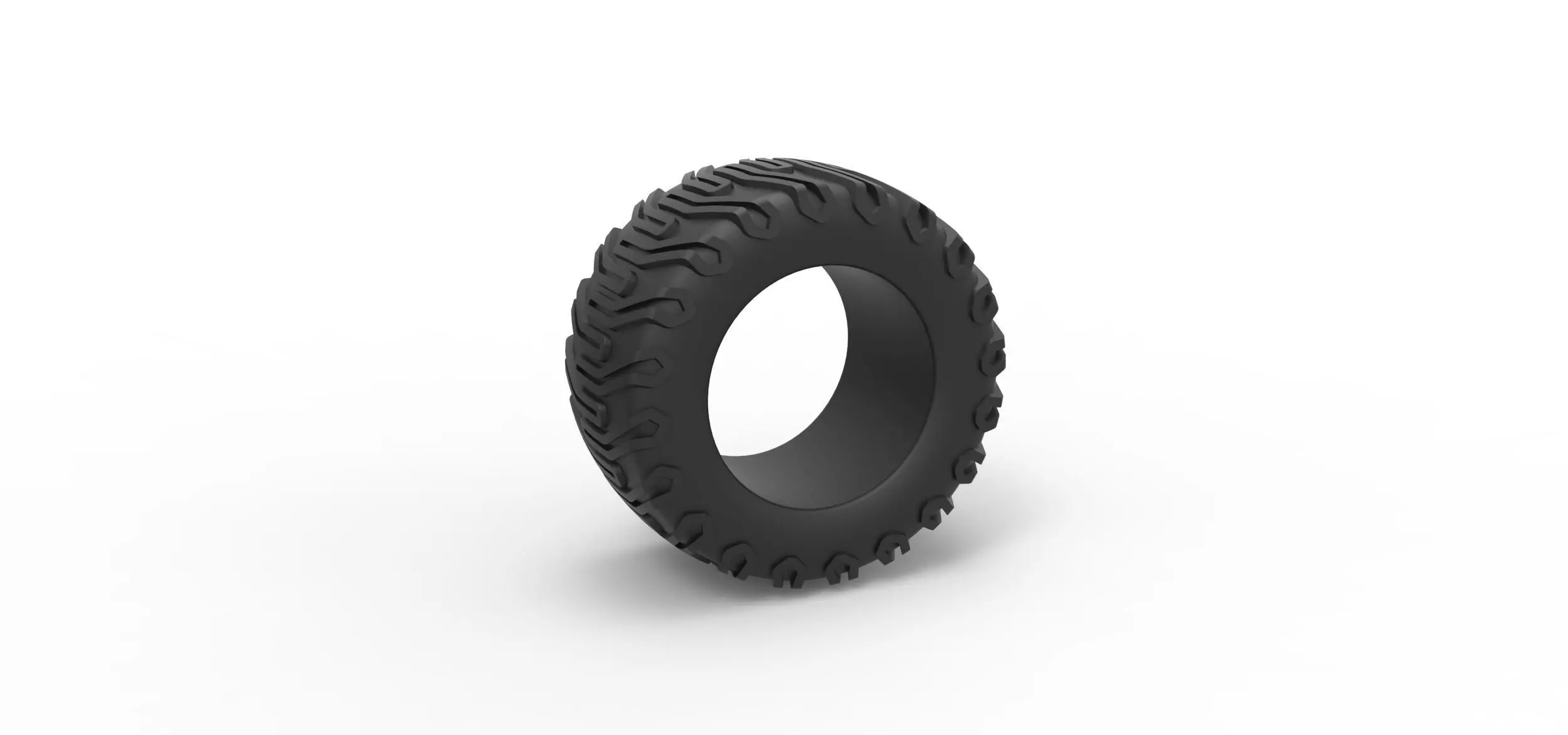 Offroad tire 66 Scale 1 to 25 3D print model_0
