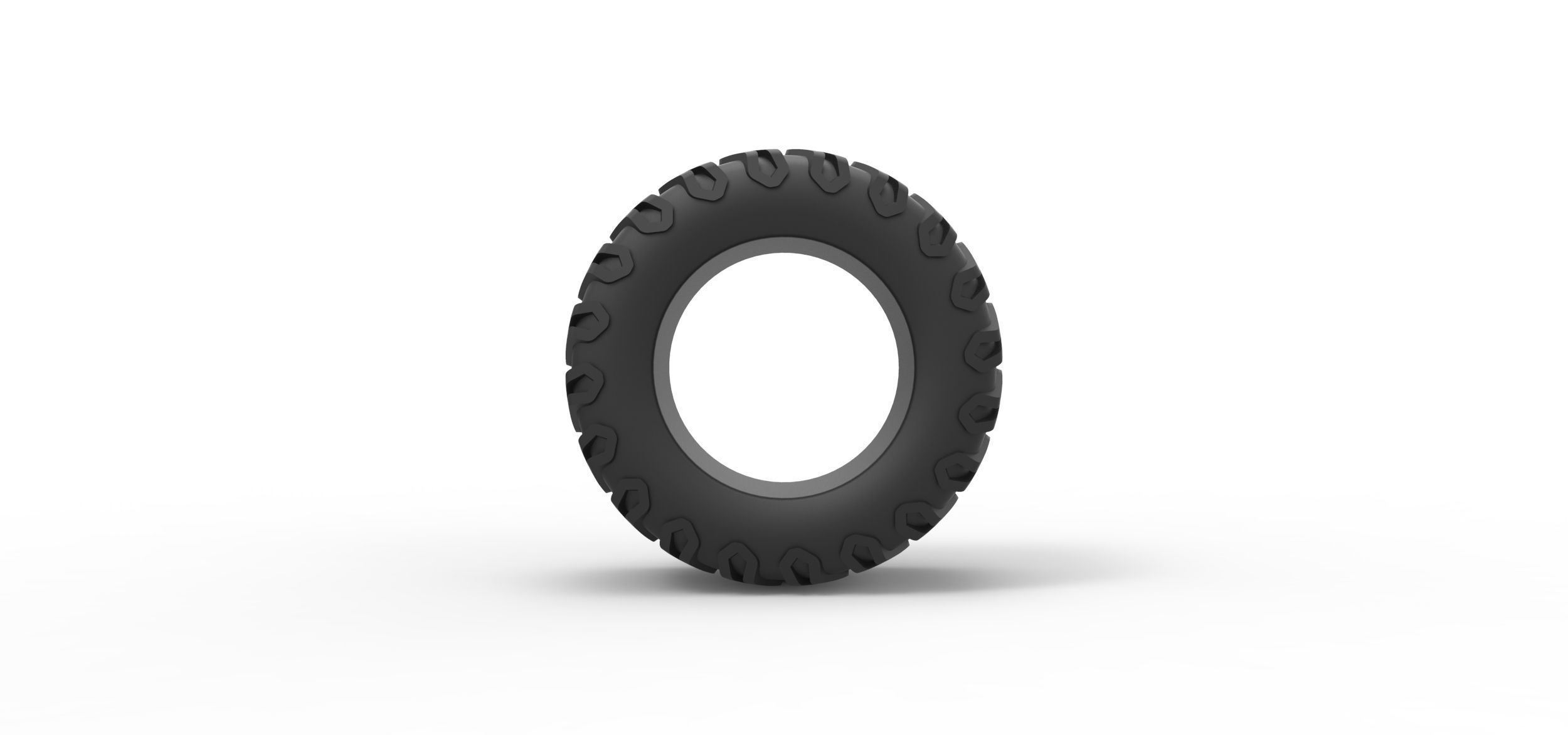 Offroad tire 66 Scale 1 to 25 3D print model_4