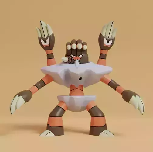Pokemon - Barbaracle 3D print model