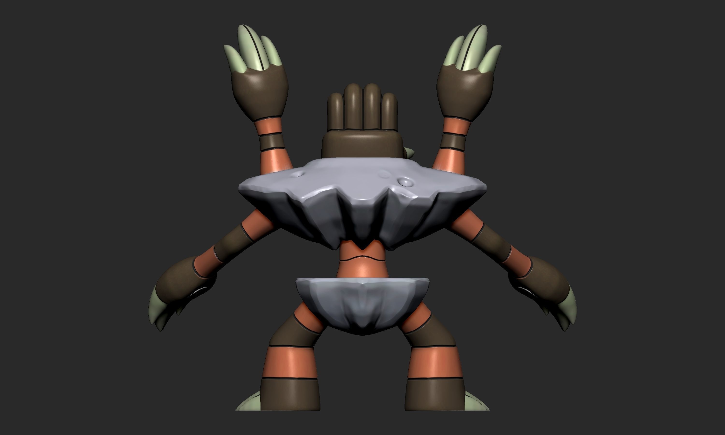 Pokemon - Binacle and Barbaracle 3D print model_4