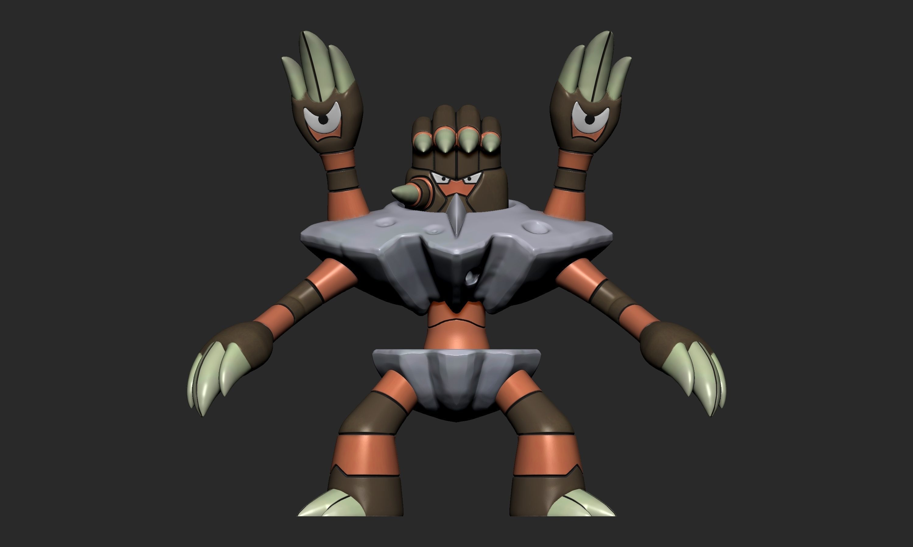 Pokemon - Binacle and Barbaracle 3D print model_2