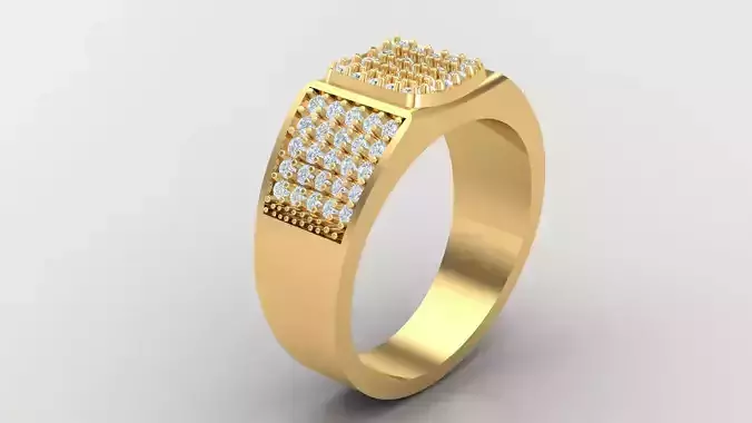 Diamond Man Ring Cad  MR  147