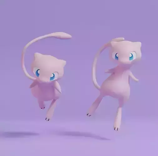 Pokemon - Mew with 2 poses