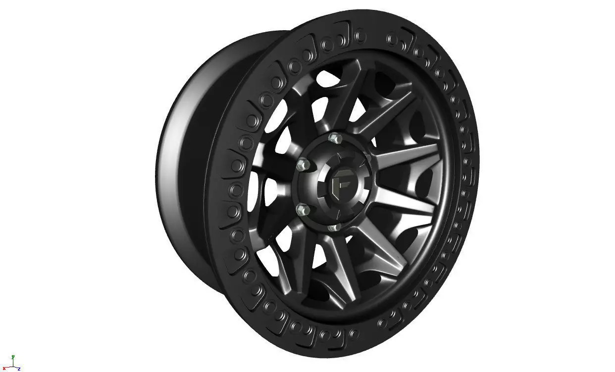 Wheel Fuel Off Road COVERT Model D694 Low-poly 3D model