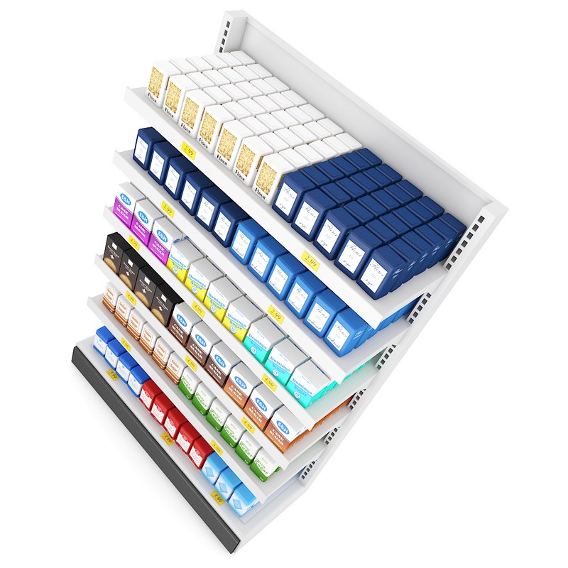 Supermarket Shelf 3D model_2