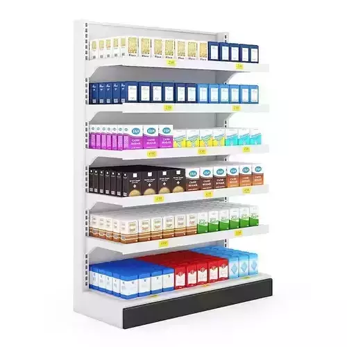 Supermarket Shelf 3D model