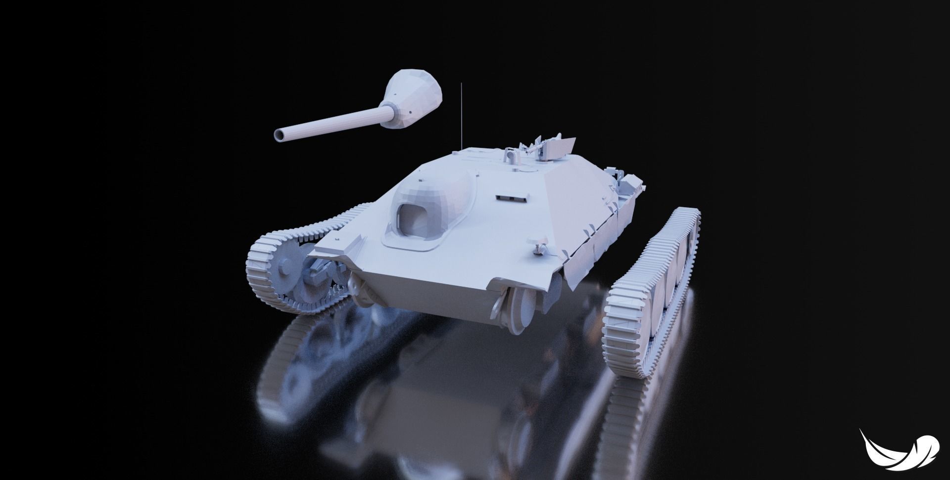 HETZER TANK - 1-35 - 1-50 - 1-72 3D print model_2