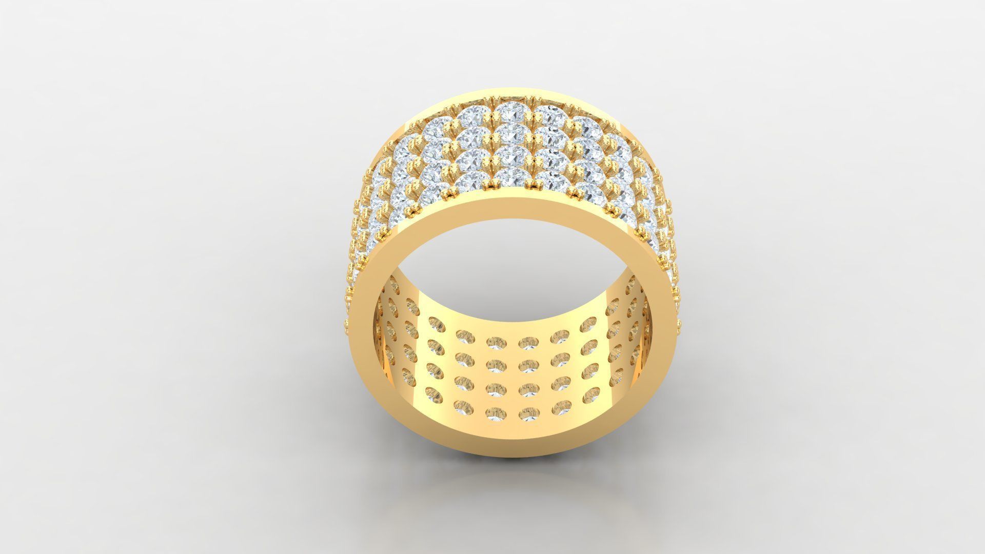 Diamond Man Ring Cad  MR  141 3D print model_3