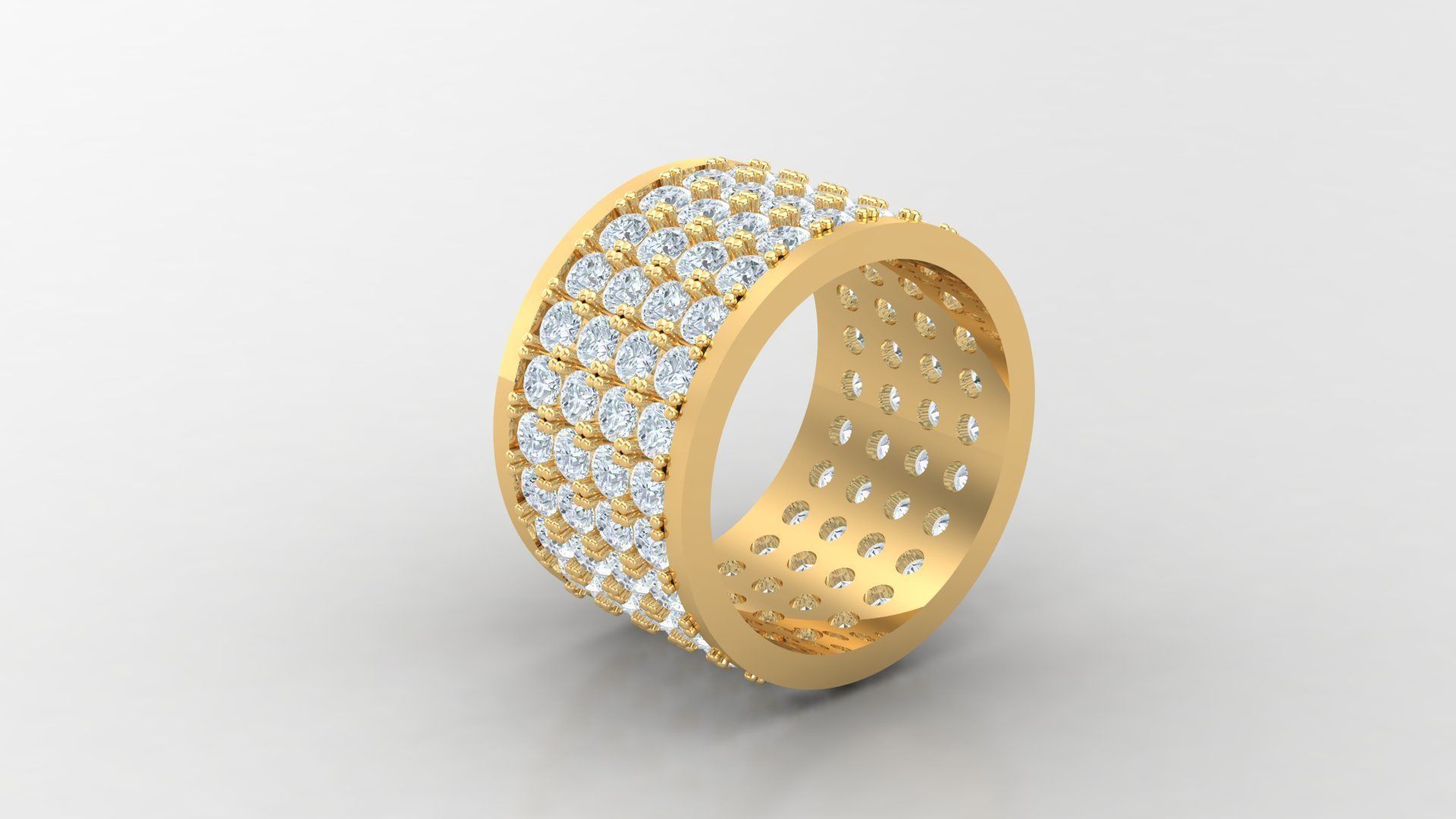 Diamond Man Ring Cad  MR  141 3D print model_2