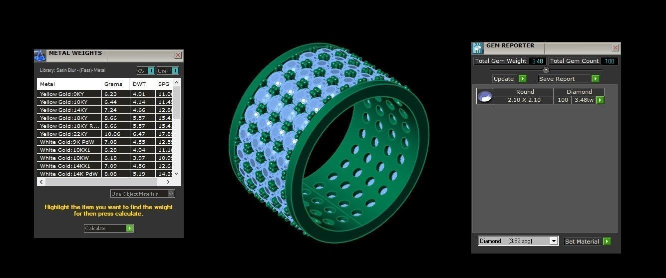 Diamond Man Ring Cad  MR  141 3D print model_6