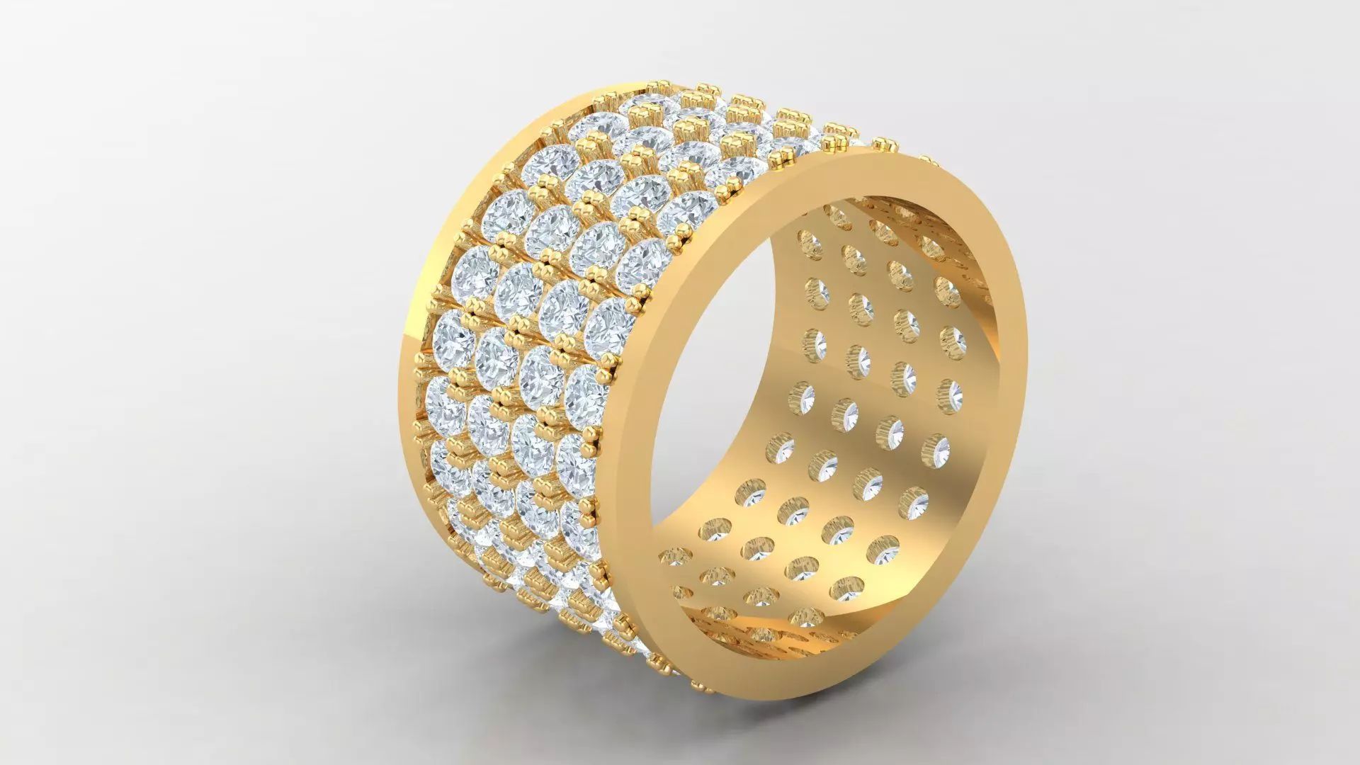 Diamond Man Ring Cad  MR  141 3D print model_0