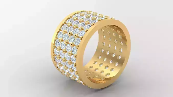 Diamond Man Ring Cad  MR  141 3D print model