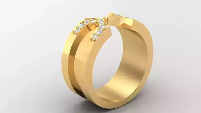 Diamond Man Ring Cad  MR  140