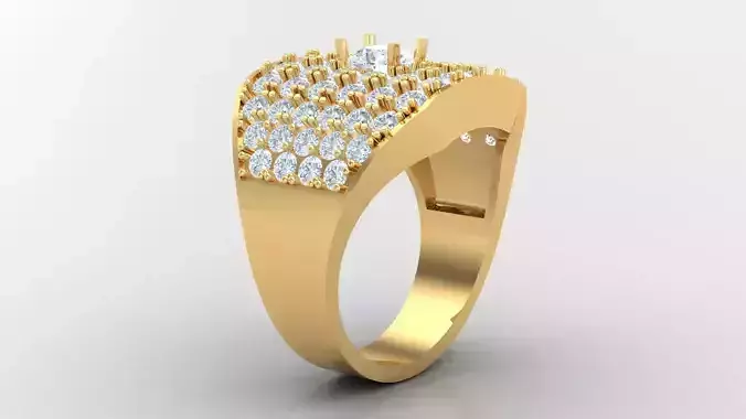 Diamond Man Ring Cad  MR  139