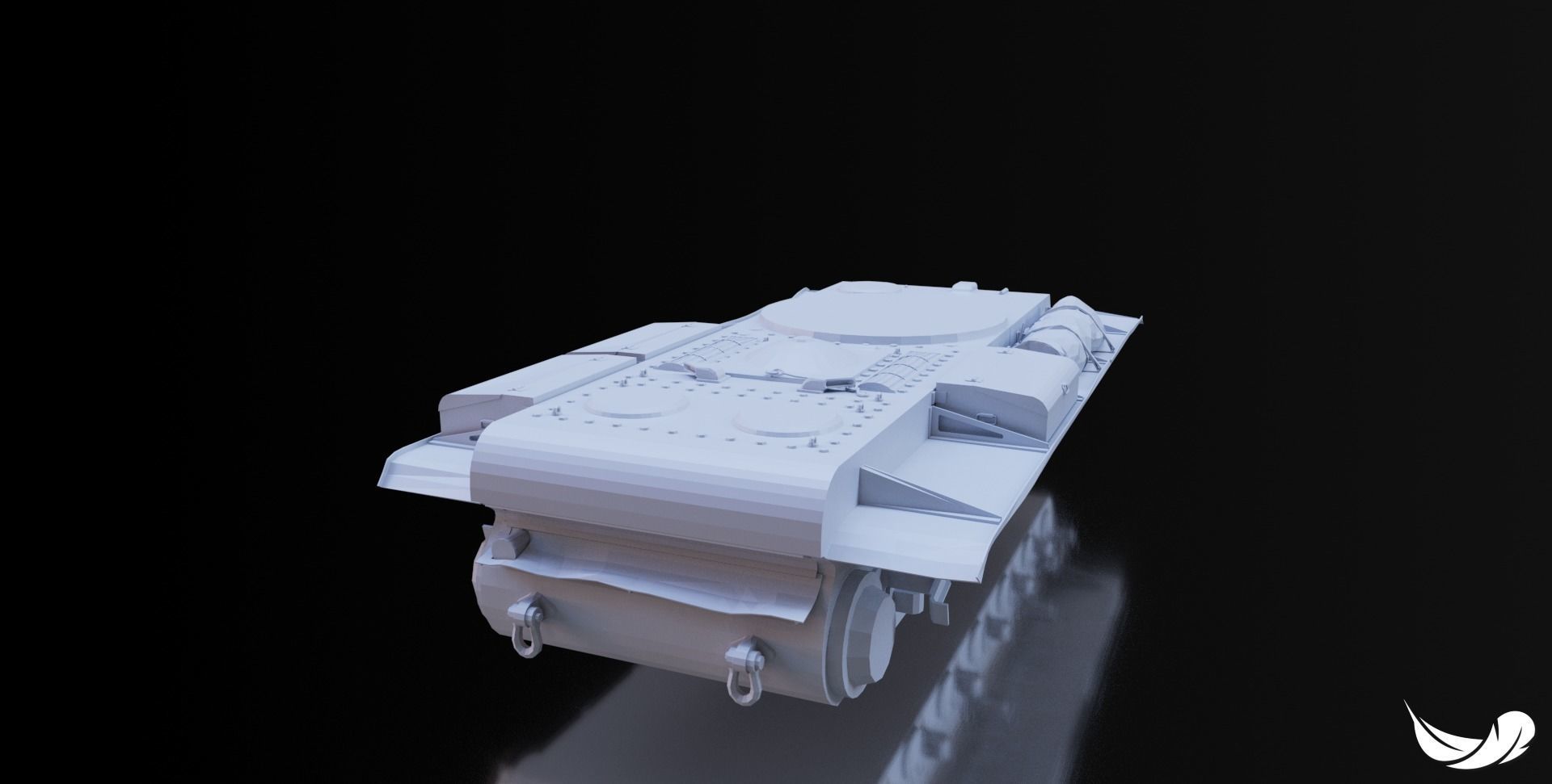 KV-2 TANK - 1-35 - 1-50 - 1-72 3D print model_8
