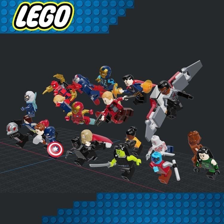 Lego - Avenger End Game Character 3D print model_3