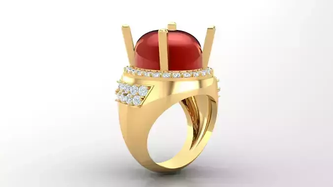 Diamond Man Ring Cad  MR  133