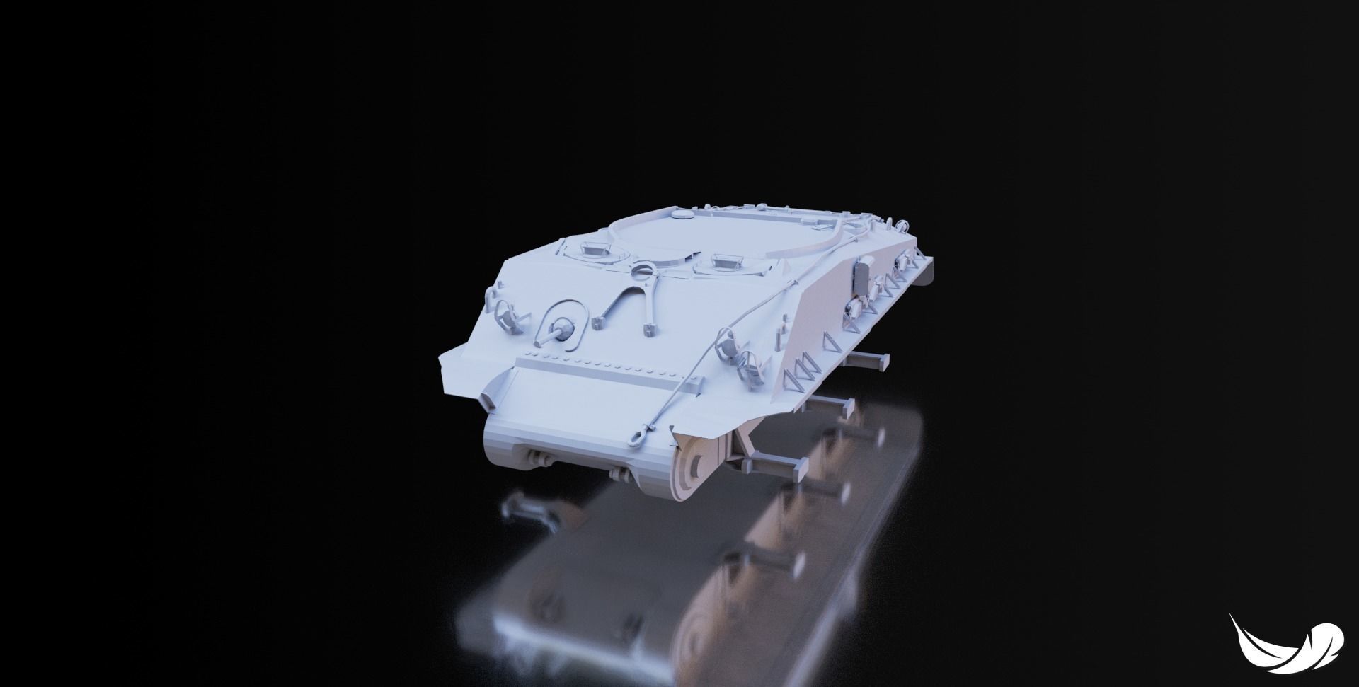 M4A3E8-SHERMAN TANK - 1-35 - 1-50 - 1-72 3D print model_7