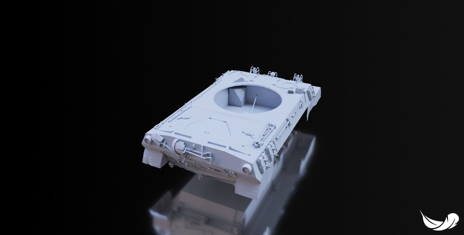 M18-HELLCAT TANK - 1-35 - 1-50 - 1-72 3D print model_6