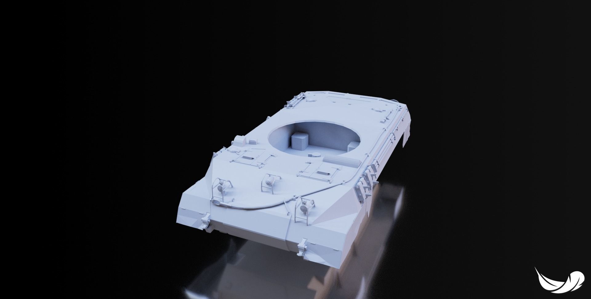 M18-HELLCAT TANK - 1-35 - 1-50 - 1-72 3D print model_5
