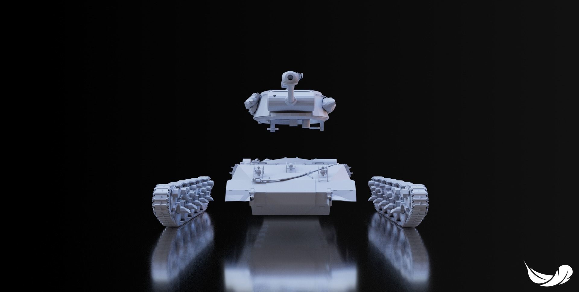 M18-HELLCAT TANK - 1-35 - 1-50 - 1-72 3D print model_1