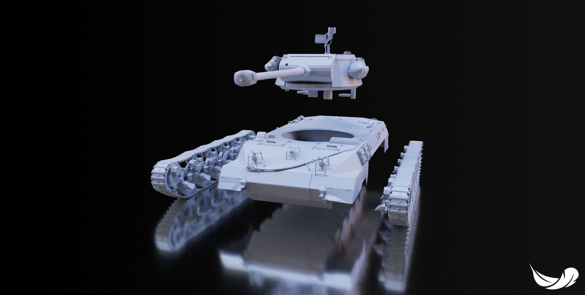 M18-HELLCAT TANK - 1-35 - 1-50 - 1-72 3D print model_2