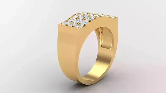 Diamond Man Ring Cad  MR  13