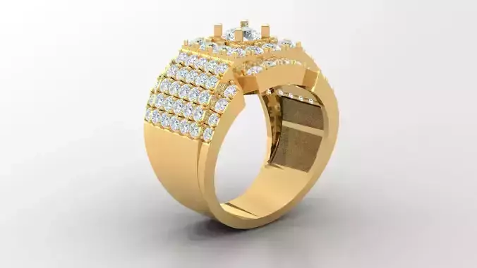 Diamond Man Ring Cad  MR  126