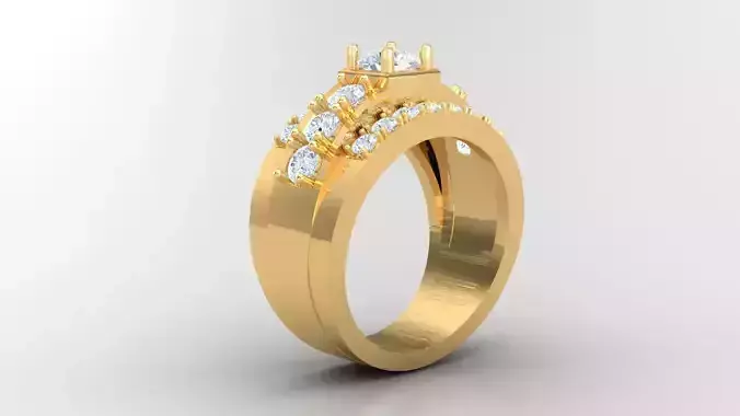 Diamond Man Ring Cad  MR  124