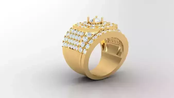 Diamond Man Ring Cad  MR  123