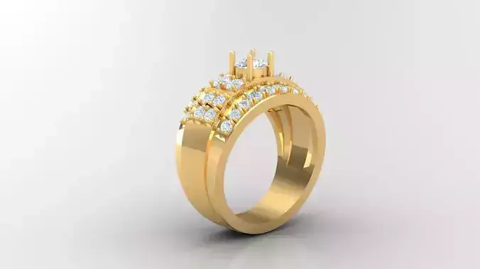 Diamond Man Ring Cad  MR  122