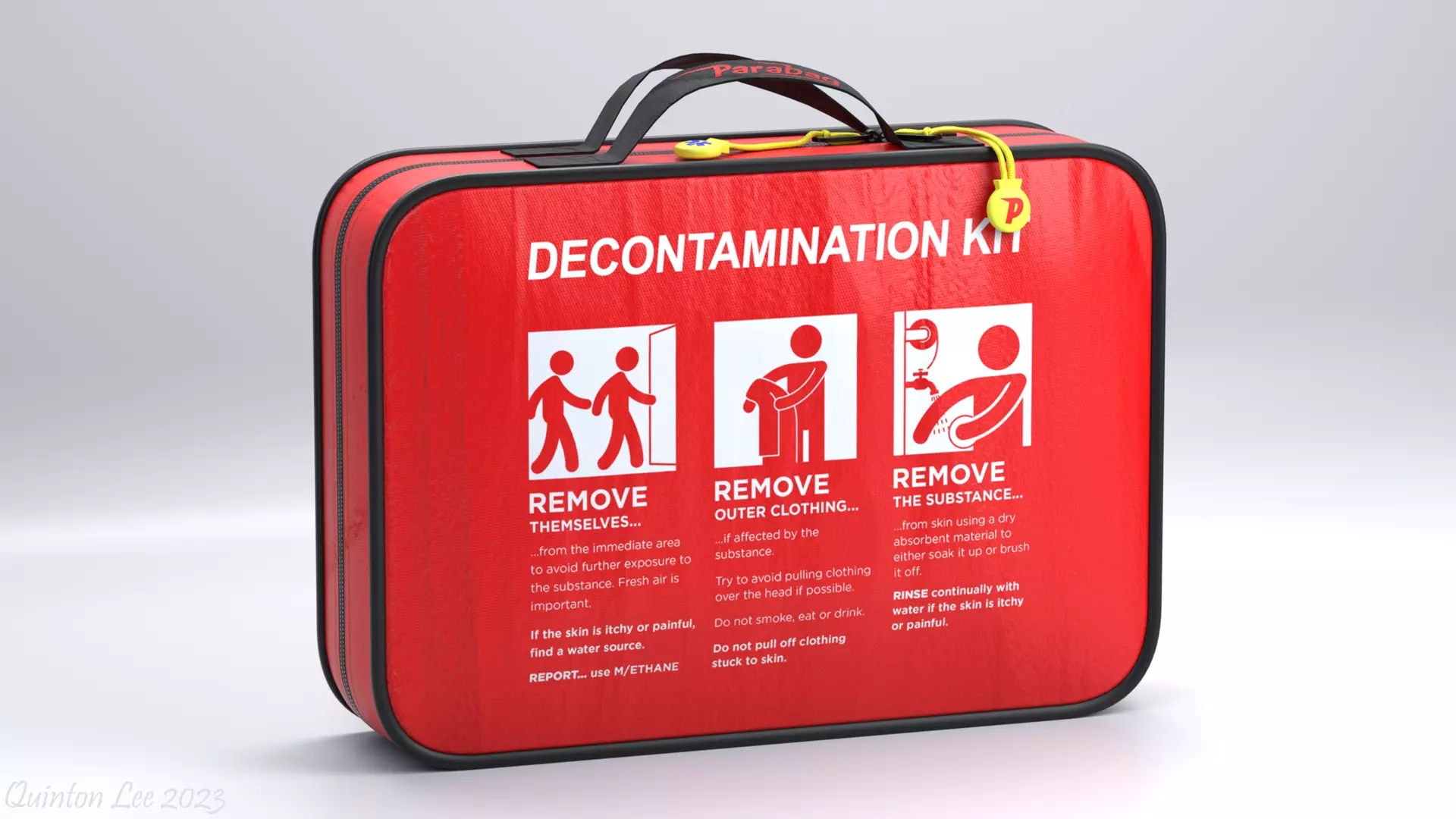SP Parabag Decontamination Kit Low-poly 3D model_0