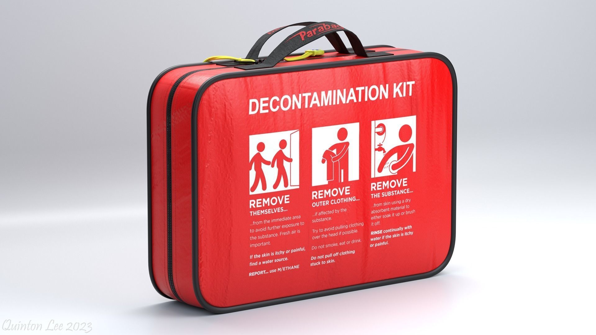 SP Parabag Decontamination Kit Low-poly 3D model_2
