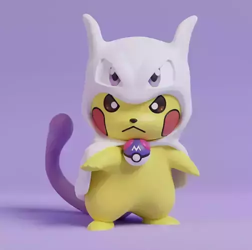 Pokemon - Pikachu Mewtwo Cosplay