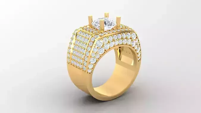 Diamond Man Ring Cad  MR  12