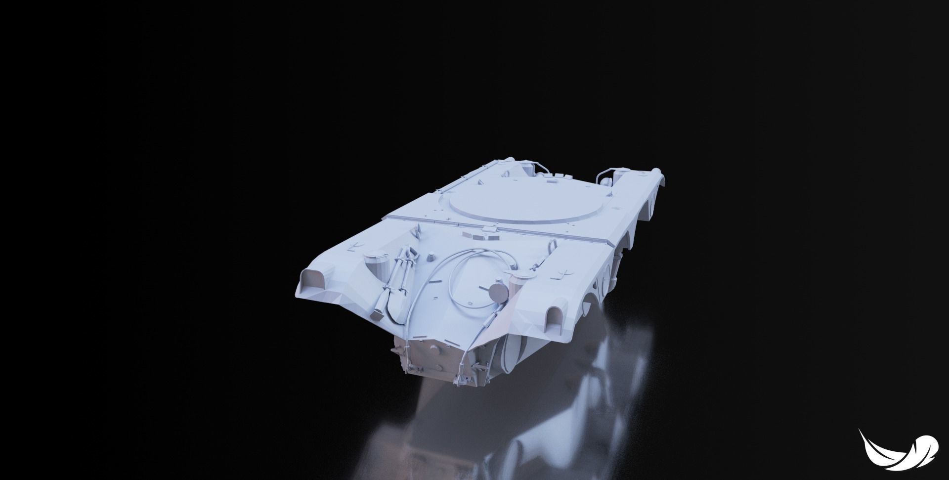 PANHARD-EBR-90 TANK - 1-35 - 1-50 - 1-72 3D print model_6