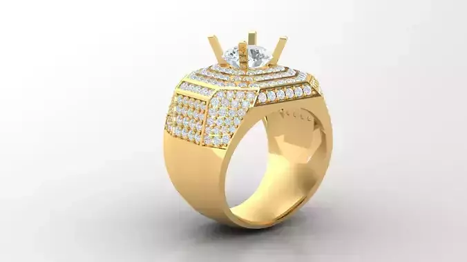 Diamond Man Ring Cad  MR  117