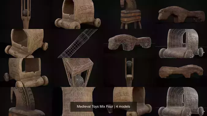 Medieval Toys Mix Four