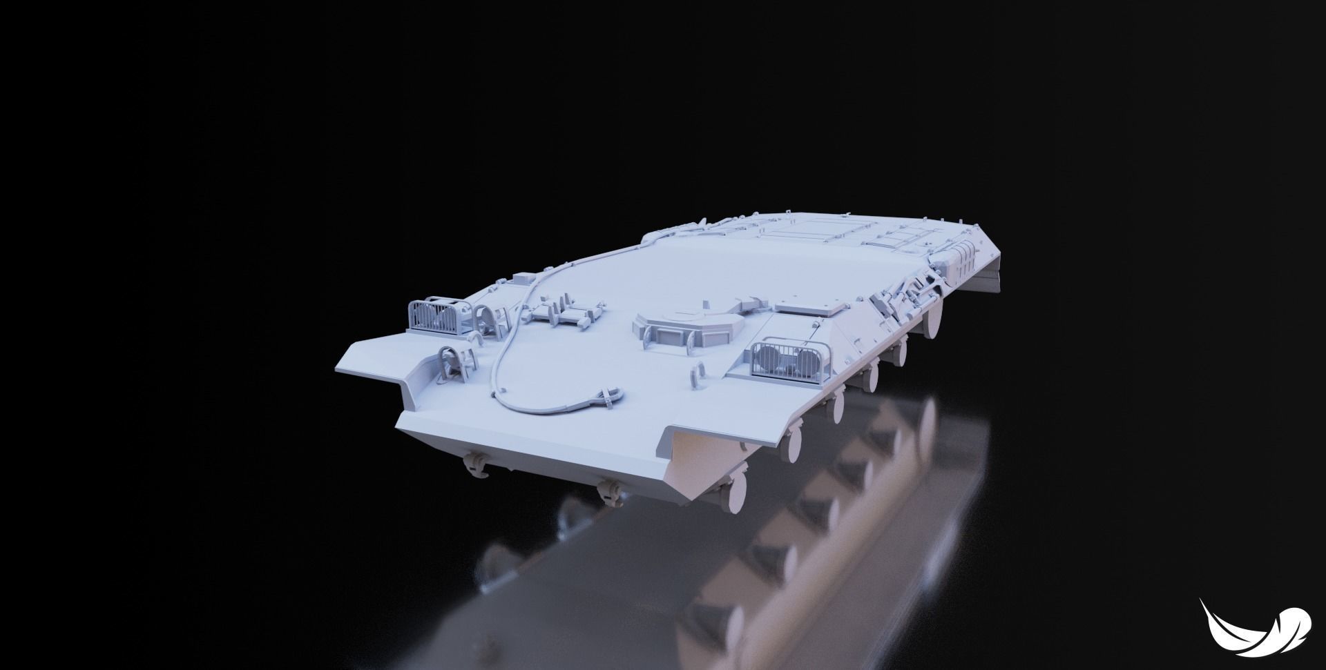 STB-1 TANK - TYPE-64 - 1-35 - 1-50 - 1-72 3D print model_7