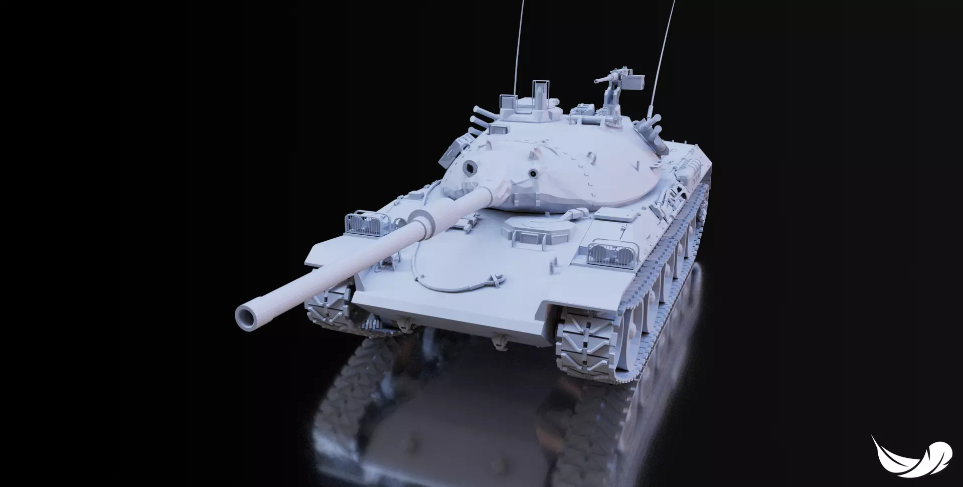 STB-1 TANK - TYPE-64 - 1-35 - 1-50 - 1-72 3D print model_0