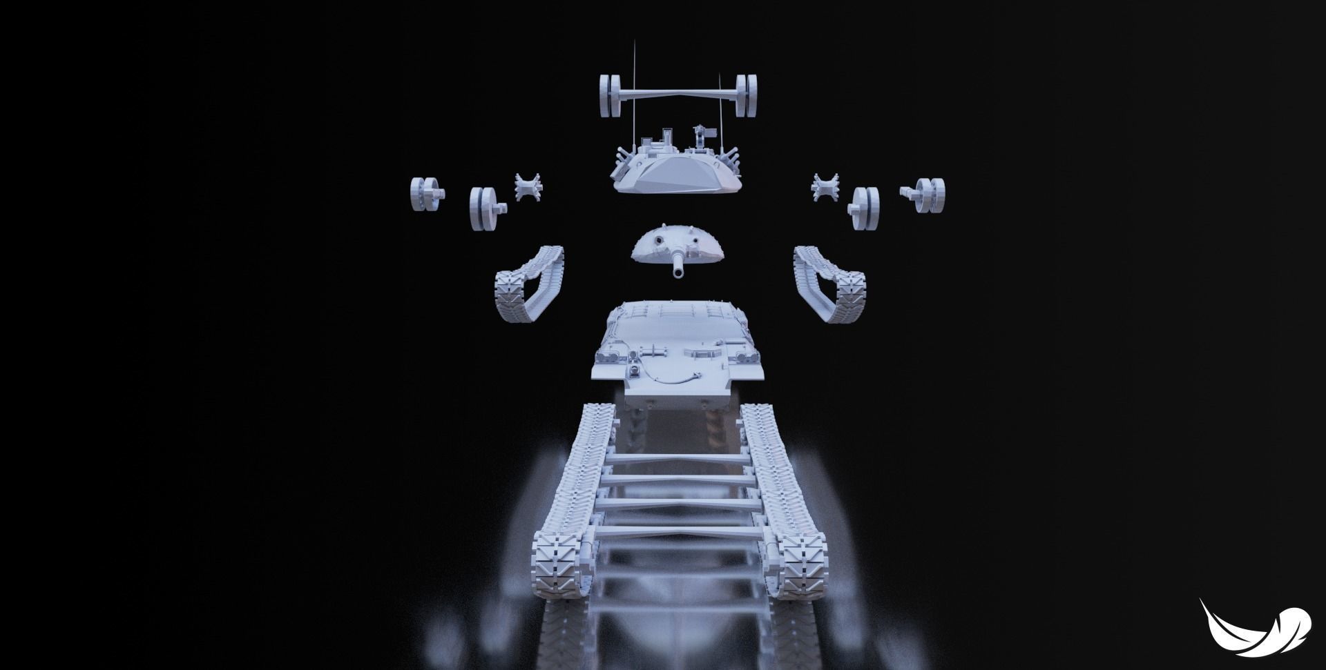 STB-1 TANK - TYPE-64 - 1-35 - 1-50 - 1-72 3D print model_1