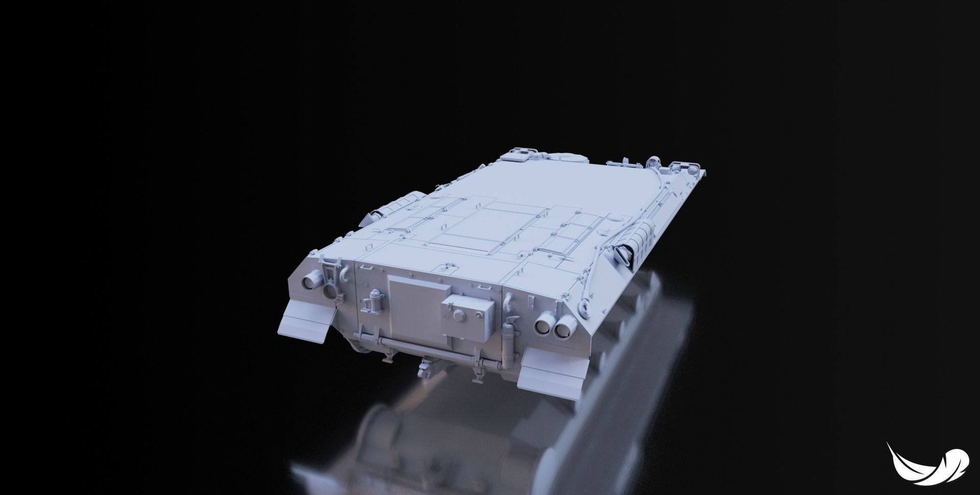 STB-1 TANK - TYPE-64 - 1-35 - 1-50 - 1-72 3D print model_8