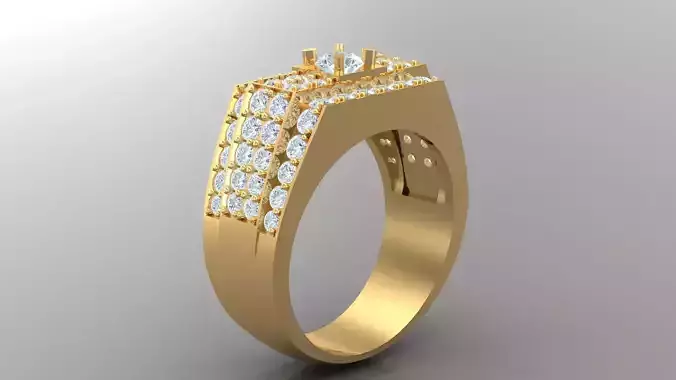 Diamond Man Ring Cad  MR  111