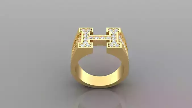 Diamond Man Ring Cad  MR  109