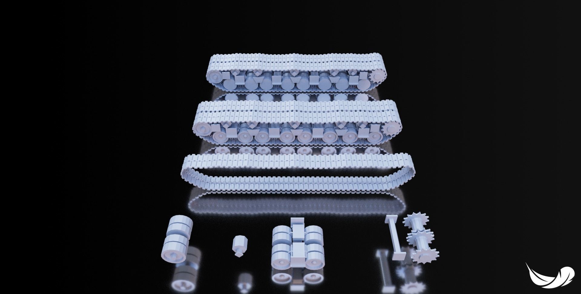 T28-T95 TANK - 1-35 - 1-50 - 1-72 3D print model_7