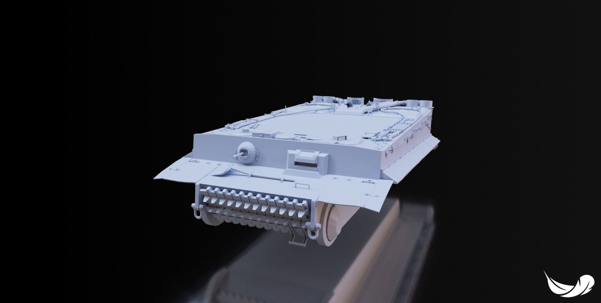 TIGER-1 TANK  - 1-35 - 1-50 - 1-72 3D print model_7