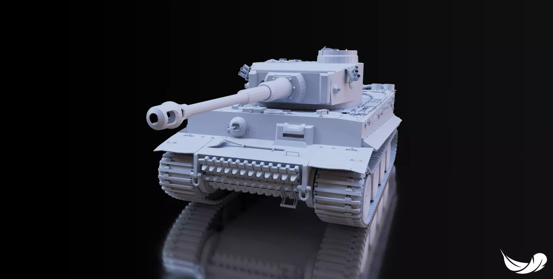 TIGER-1 TANK  - 1-35 - 1-50 - 1-72 3D print model_0